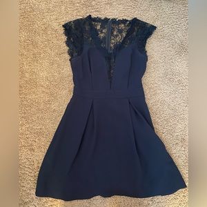 Navy blue lace dress size small